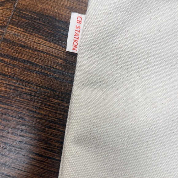 CB station canvas zip tote 17X11.5 100%cotton - Picture 2 of 6